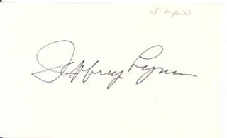 Jeffrey Lynn autograph