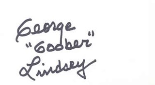 George Lindsey autograph