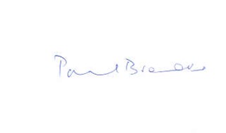 Paul Brooke autograph