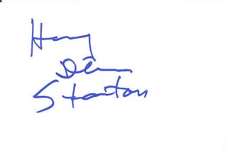 Harry Dean Stanton autograph