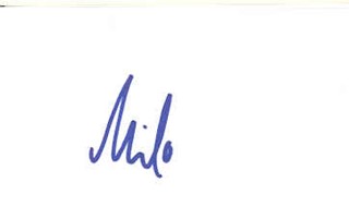 Milo Ventimiglia autograph