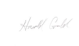 Harold Gould autograph