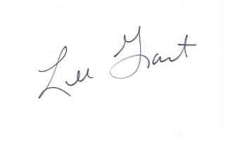 Lee Grant autograph