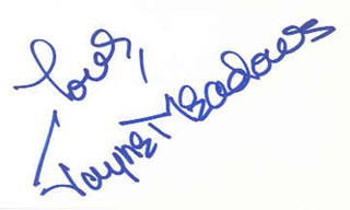 Jayne Meadows autograph