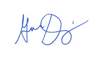 Geena Davis autograph