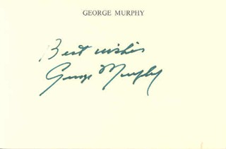 George Murphy autograph