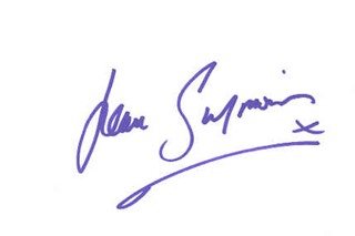 Jean Simmons autograph