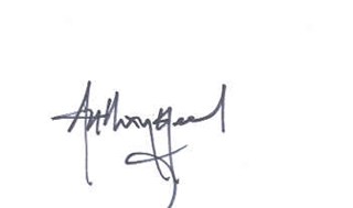 Anthony Head autograph