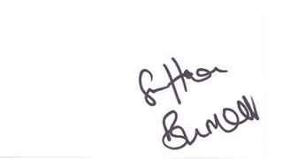 Saffron Burrows autograph