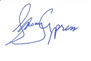 Tawny Cypress autograph