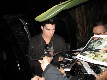 Adam Lambert autograph