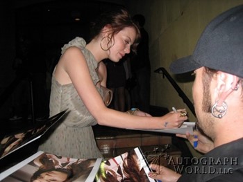 Emma Stone autograph