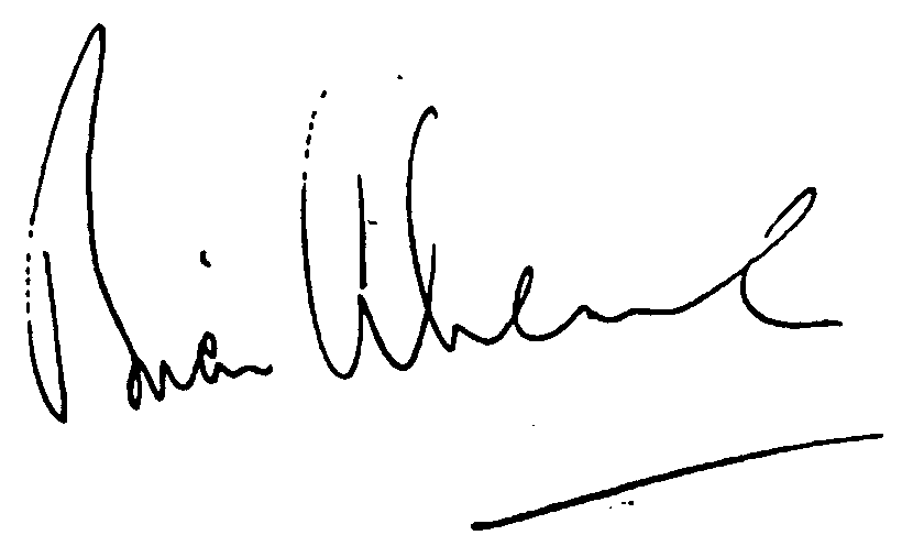 Brian Aherne autograph facsimile