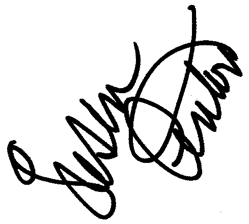 Susan Anton autograph facsimile