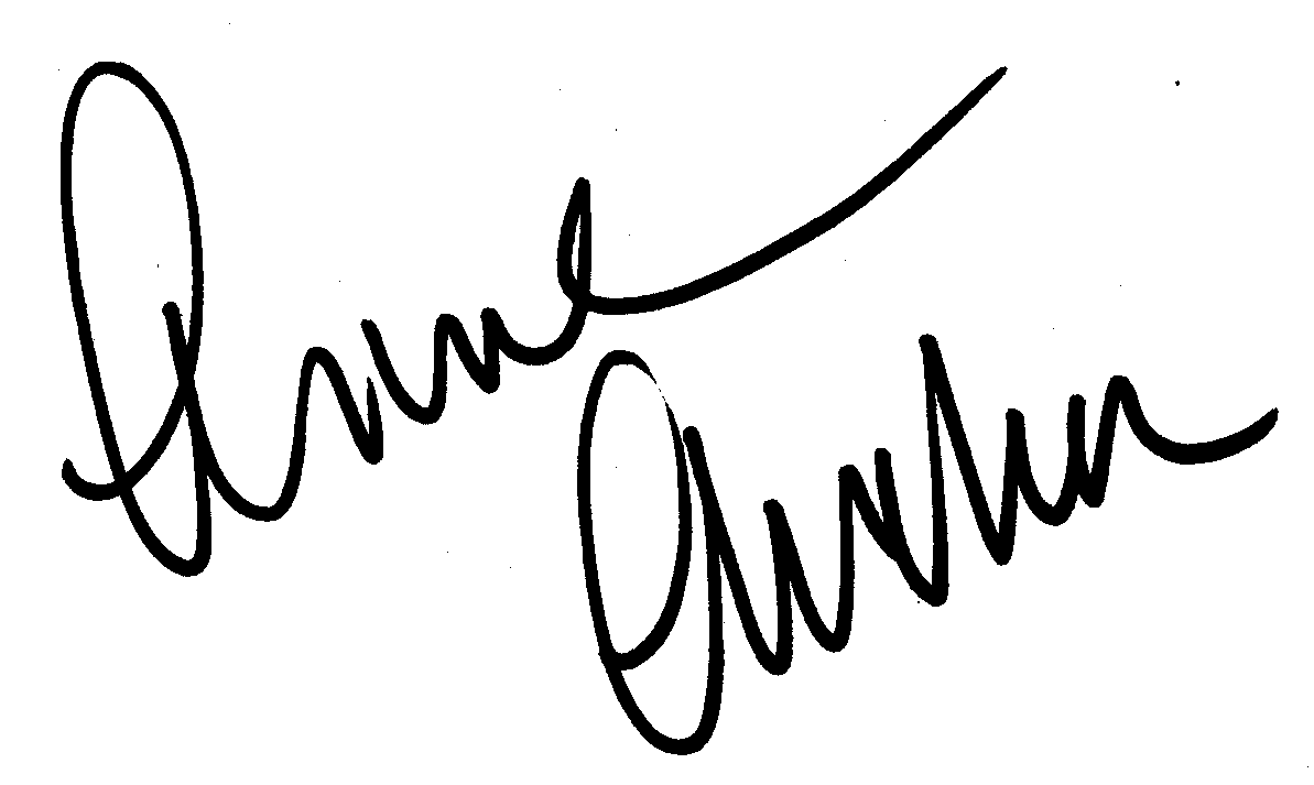 Anne Archer autograph facsimile