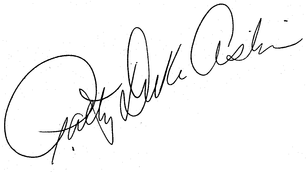 Patty Duke Astin autograph facsimile