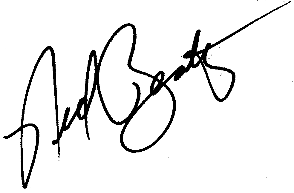 Ned Beaty autograph facsimile