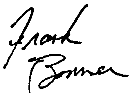 Frank Bonner autograph facsimile