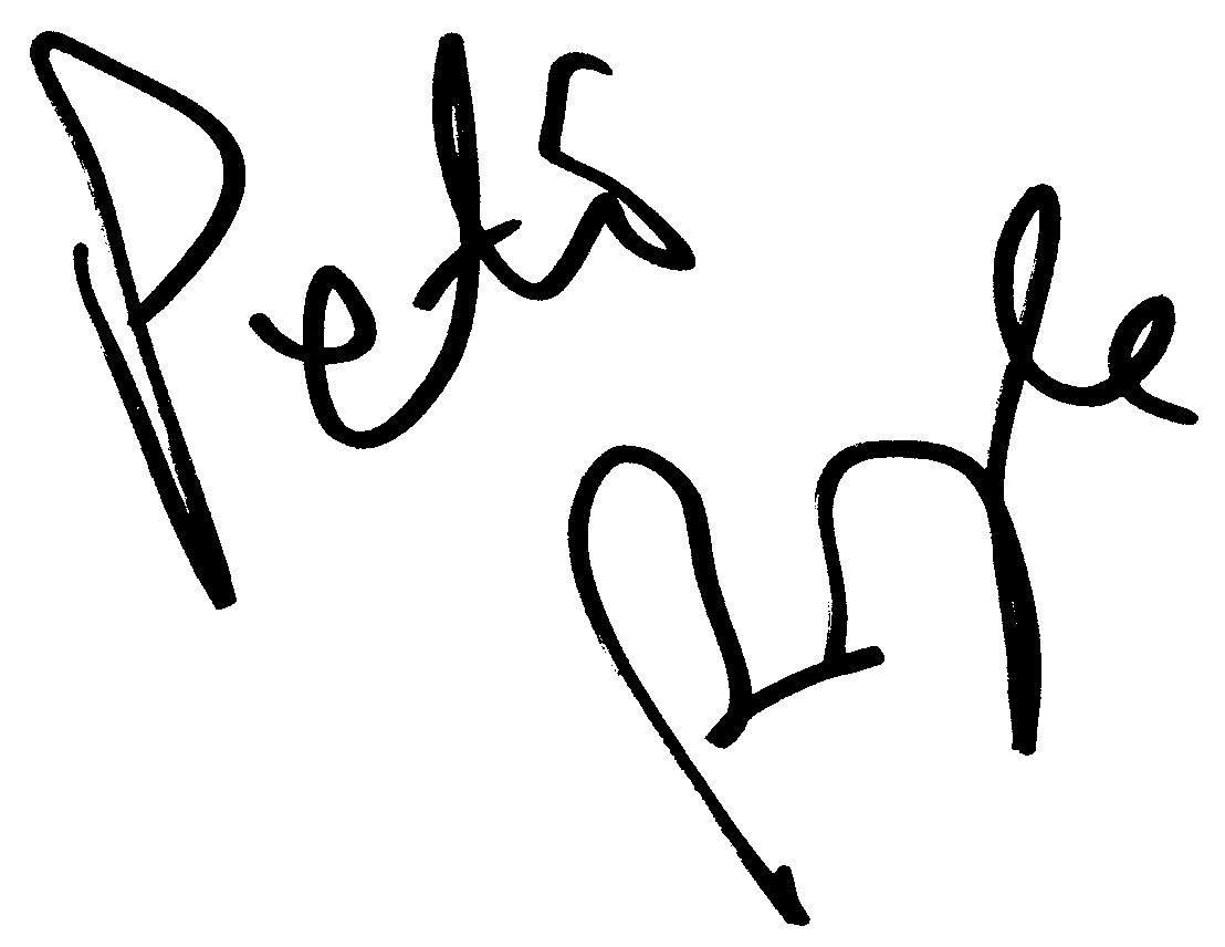 Peter Boyle autograph facsimile