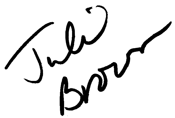 Julie Brown autograph facsimile