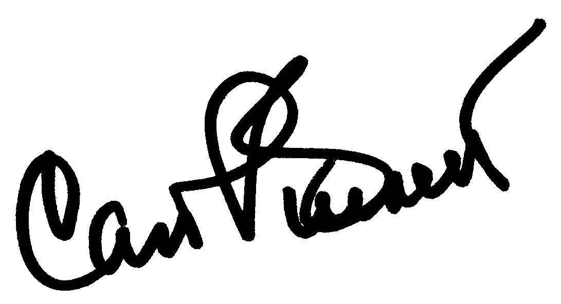 Carol Burnett autograph facsimile