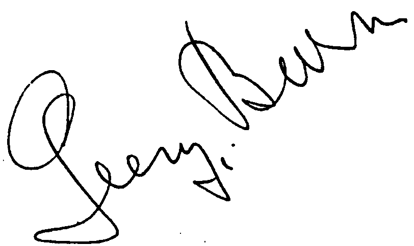 George Burns autograph facsimile
