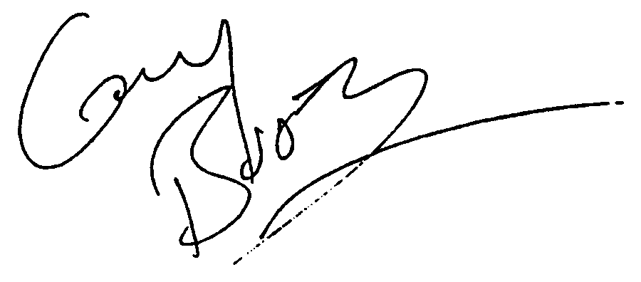 Gary Busey autograph facsimile