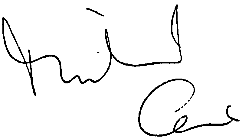 Michael Caine autograph facsimile