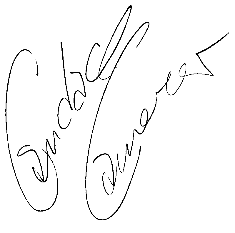Cameron Candace autograph facsimile