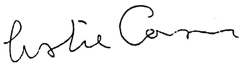 Leslie Caron autograph facsimile