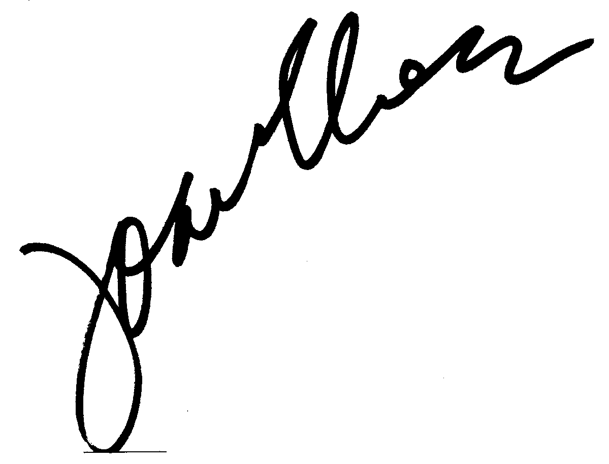 Joan Chen autograph facsimile
