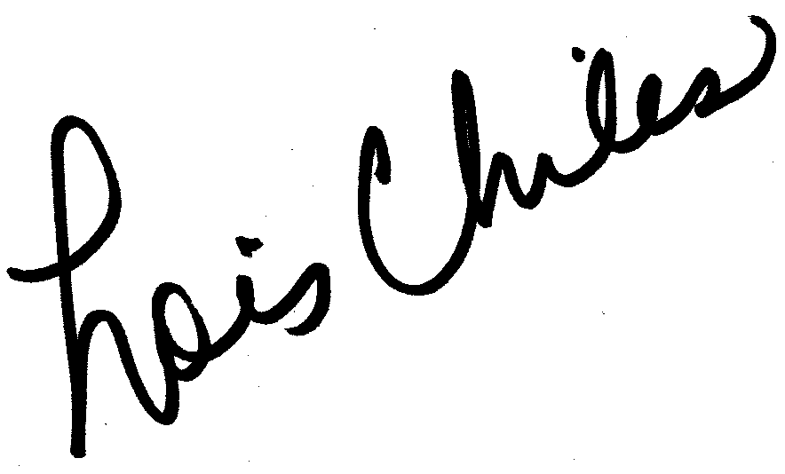 Lois Chiles autograph facsimile