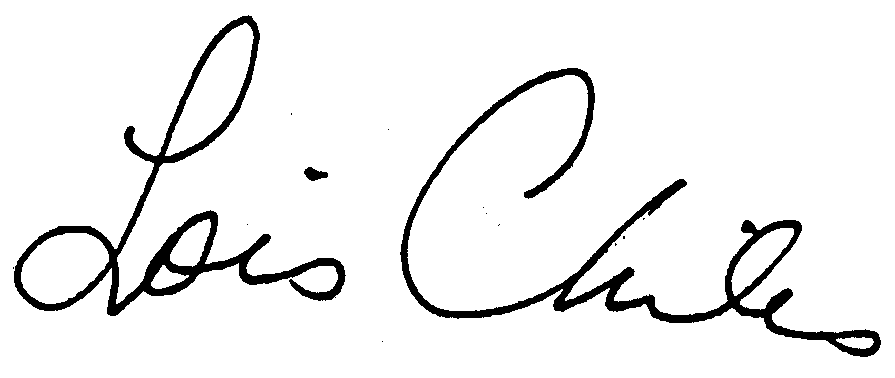 Lois Chiles autograph facsimile