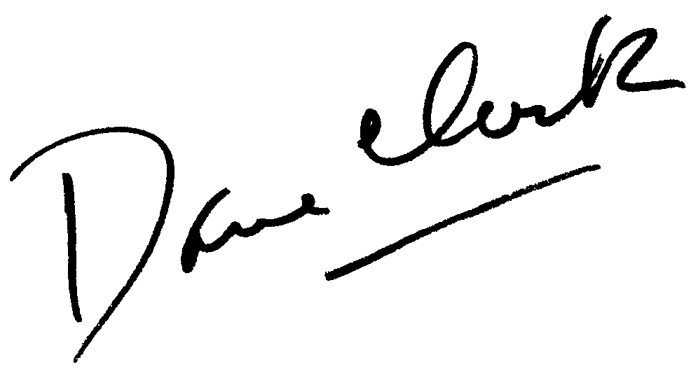 Dane Clark autograph facsimile