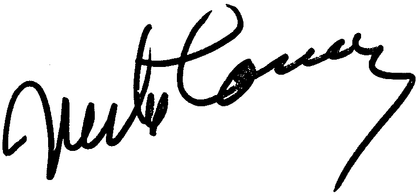 Mike Connors autograph facsimile