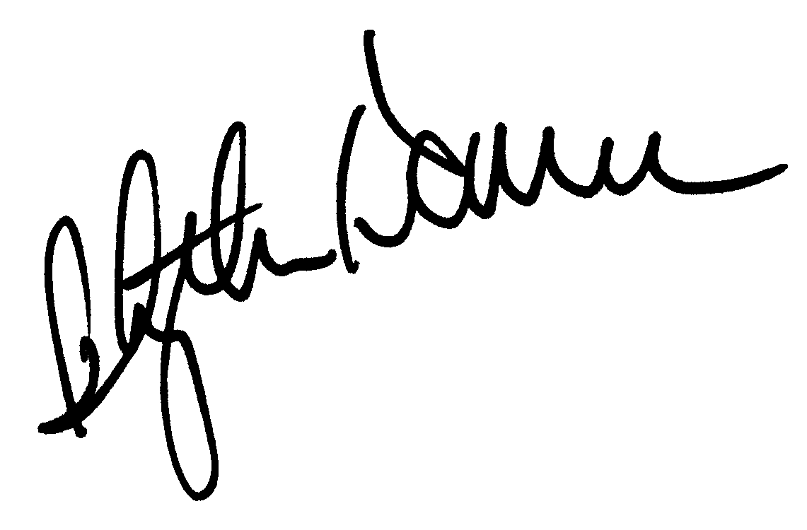 Blyth Danner autograph facsimile