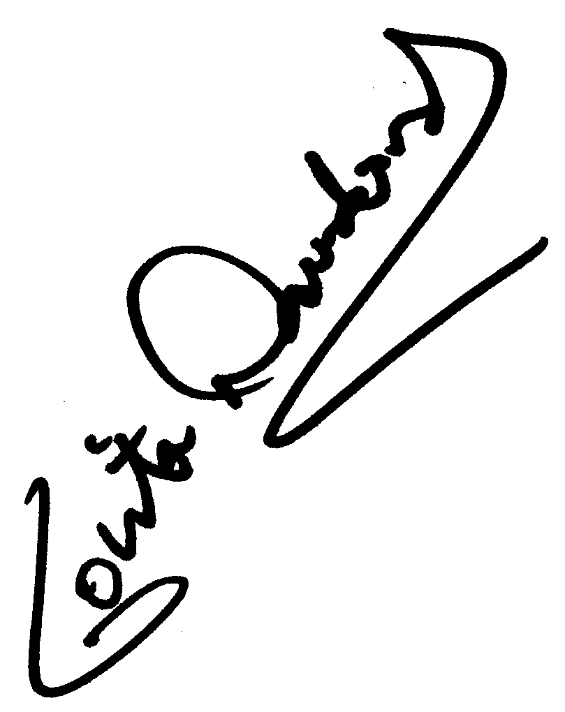 Lolita Davidovich autograph facsimile