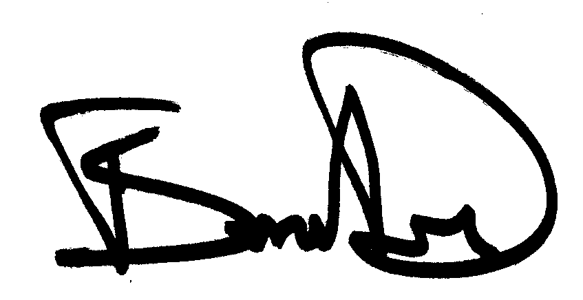 Bruce Davison autograph facsimile