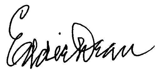 Eddie Dean autograph facsimile