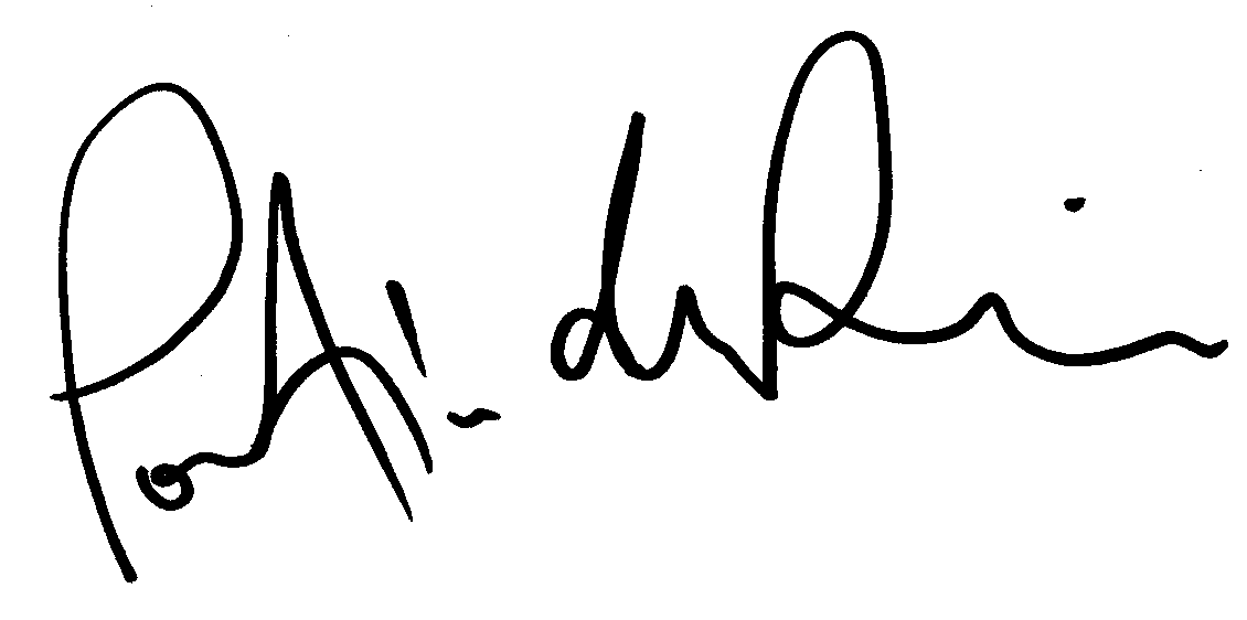 Portia de Rossi autograph facsimile
