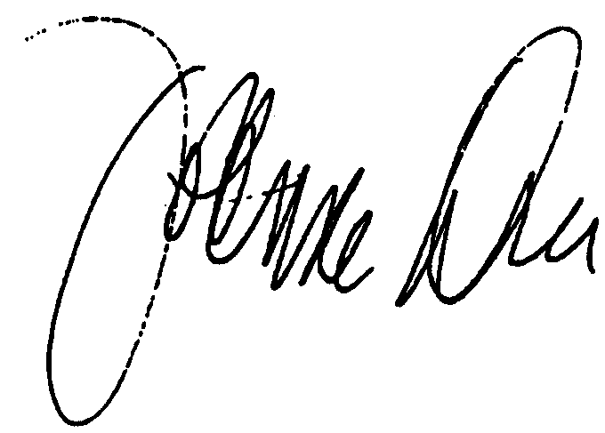 Joanne Dru autograph facsimile