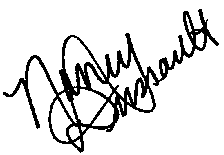 Nancy Dussault autograph facsimile