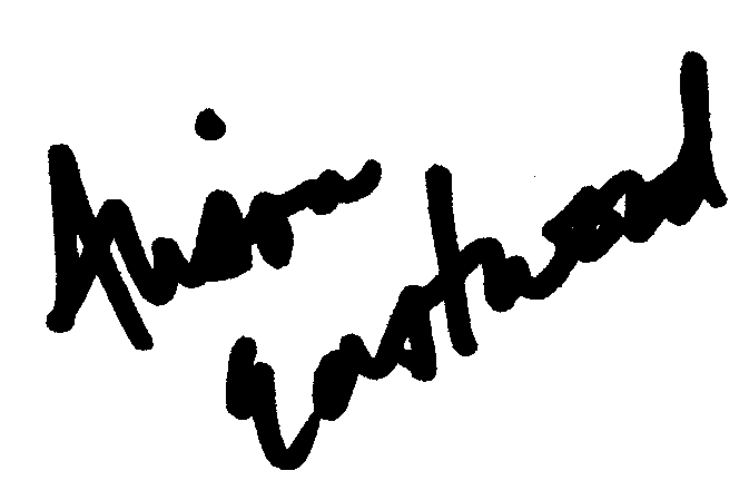 Alison Eastwood autograph facsimile