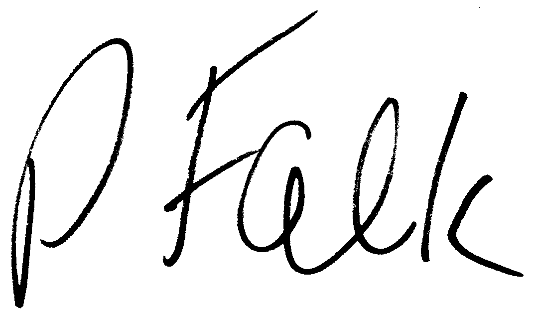 Peter Falk autograph facsimile