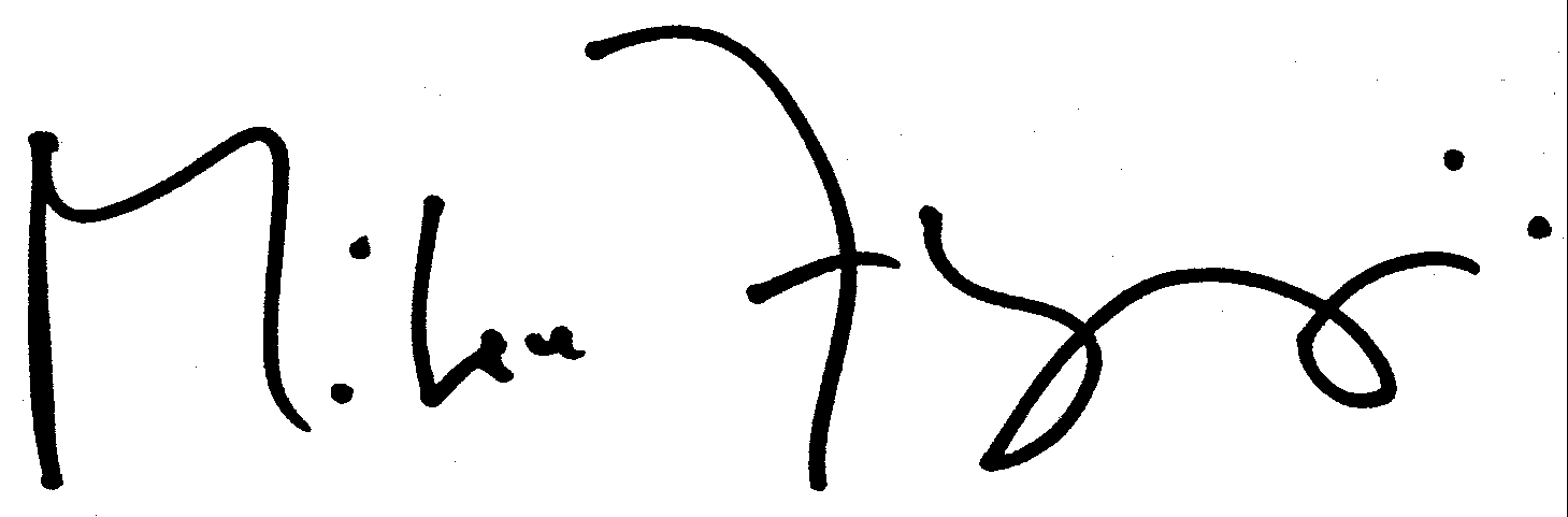 Mike Figgis autograph facsimile