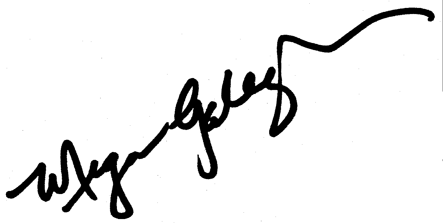 Megan Gallagher autograph facsimile