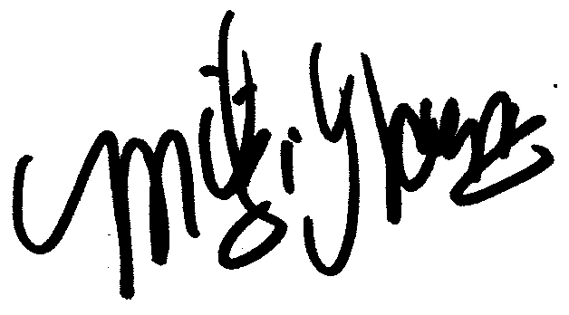 Mitzi Gaynor autograph facsimile