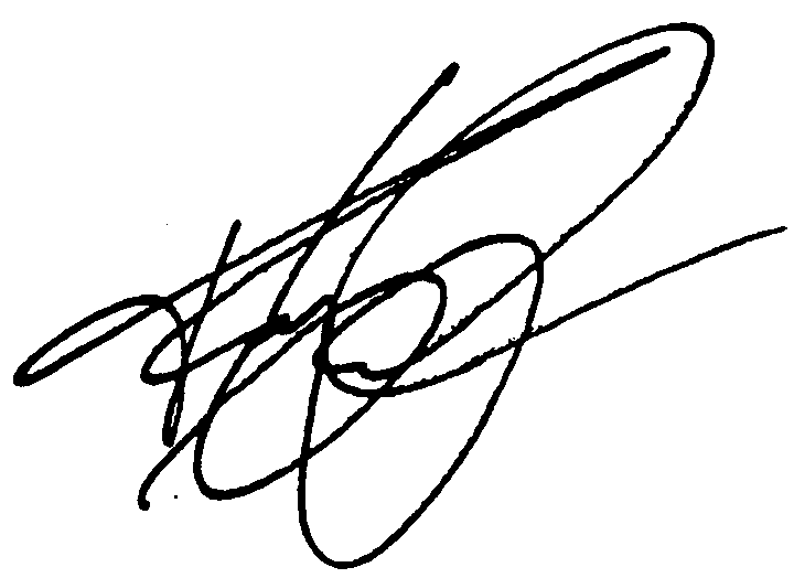 Terry Gillium autograph facsimile
