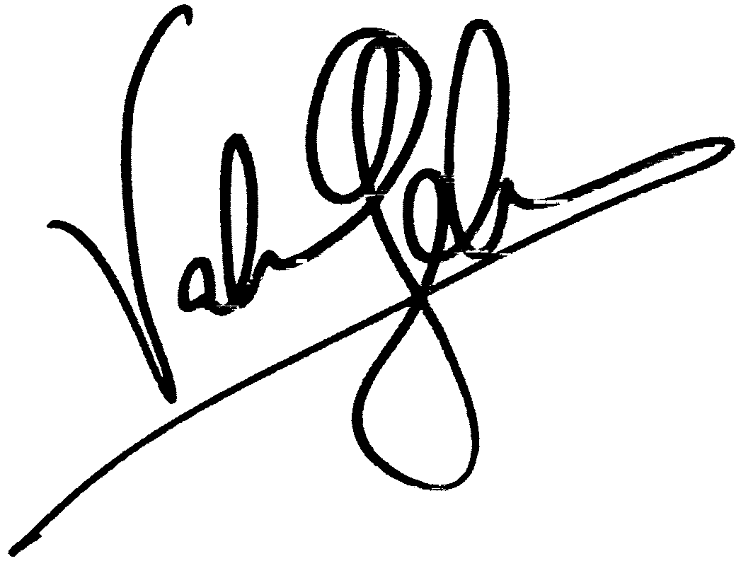 Valeria Golino autograph facsimile