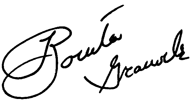 Bonita Granville autograph facsimile